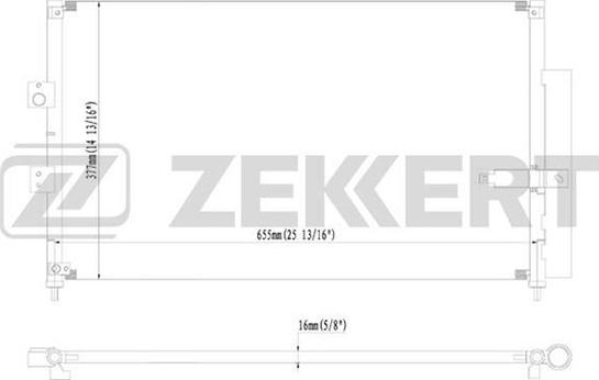 Zekkert MK-3055 - Condenser, air conditioning www.avaruosad.ee