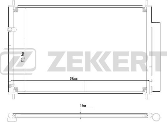 Zekkert MK-3036 - Condenser, air conditioning www.avaruosad.ee