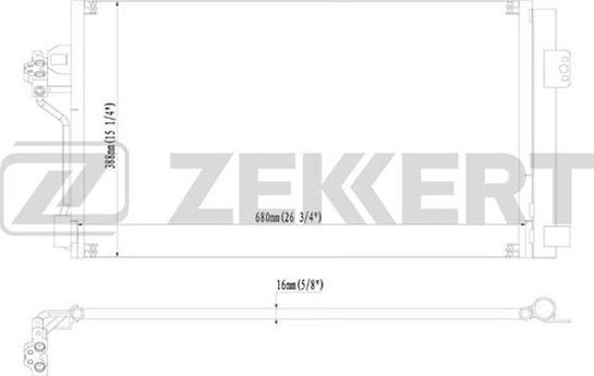 Zekkert MK-3146 - Condenser, air conditioning www.avaruosad.ee