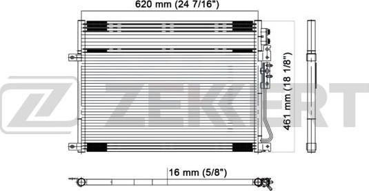 Zekkert MK-3150 - Condenser, air conditioning www.avaruosad.ee