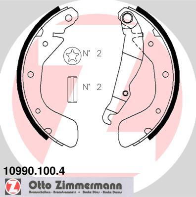 Zimmermann 10990.100.4 - Brake Set, drum brakes www.avaruosad.ee