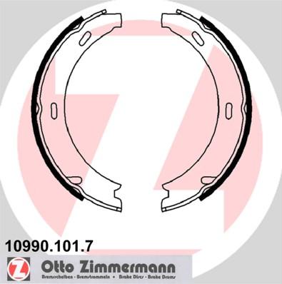 Zimmermann 10990.101.7 - Brake Shoe Set, parking brake www.avaruosad.ee