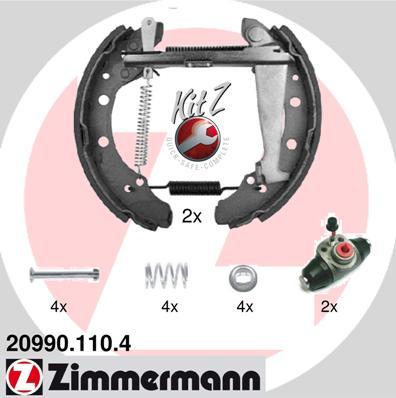 Zimmermann 20990.110.4 - Brake Set, drum brakes www.avaruosad.ee