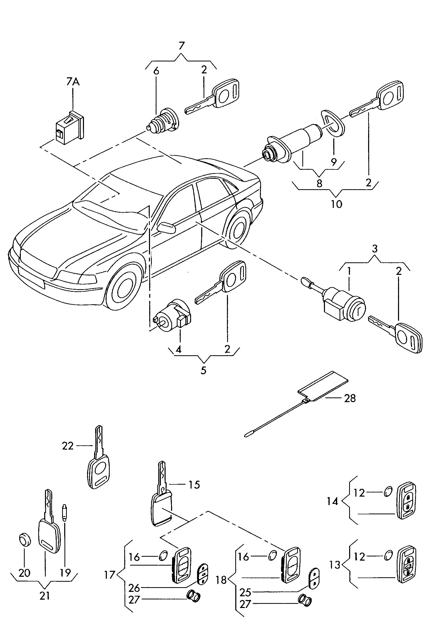 VAG 8Z0837891 - Käsisaatja,alarmiseade www.avaruosad.ee