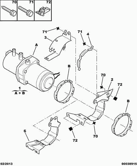 CITROËN (DF-PSA) 4007 1E - Power steering pump: 01 pcs. www.avaruosad.ee