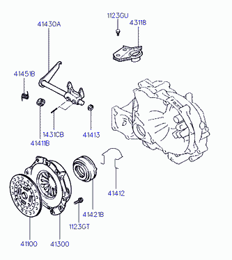 Hyundai 41411-02000 - Sidurisurveplaat www.avaruosad.ee