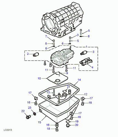 Land Rover STC4098 - Sump, valve block and solenoids, automatic transmission: 1 pcs. www.avaruosad.ee
