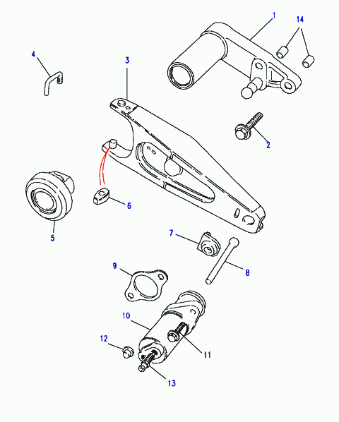 Land Rover STC2818 - Clutch release mechanism, 4 cylinder tdi, manual transmission, 4: 1 pcs. www.avaruosad.ee