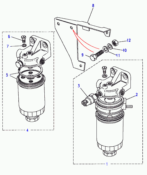 Land Rover RTC5938 - Cartridge-diesel fuel filter, Heated, With Cold Climate, With Di www.avaruosad.ee