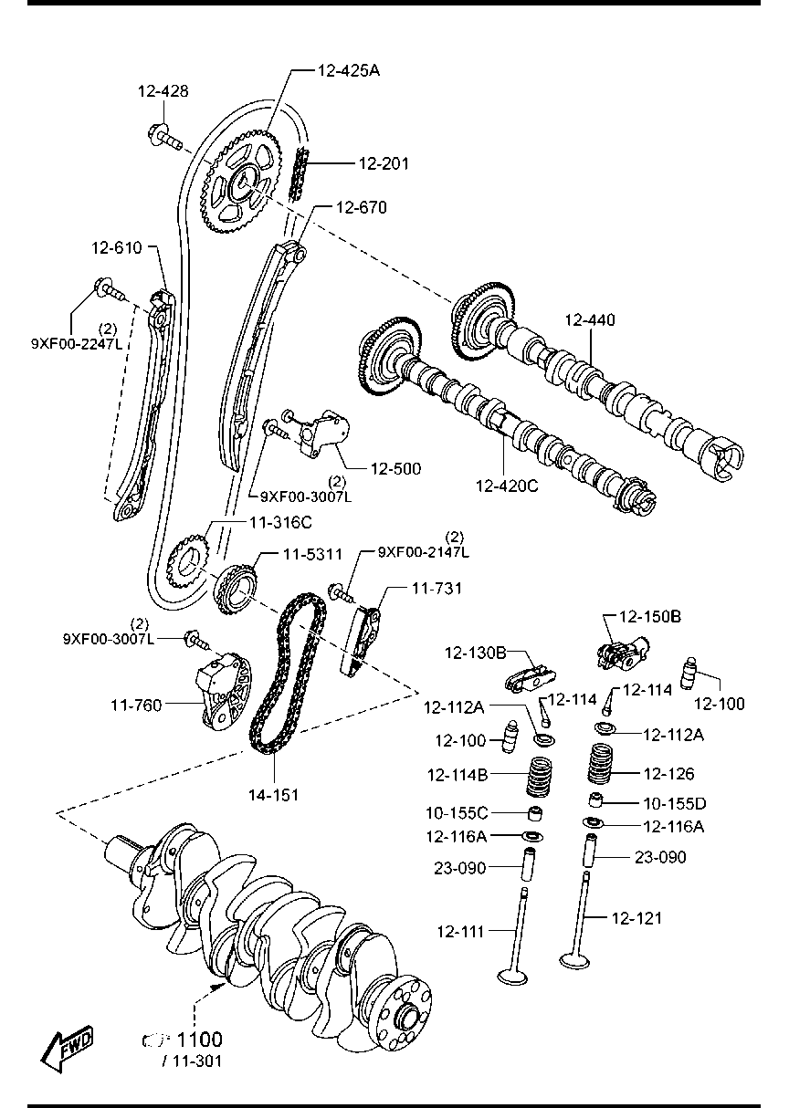 MAZDA SH02-11-760 - ADJUSTER,CHAIN www.avaruosad.ee
