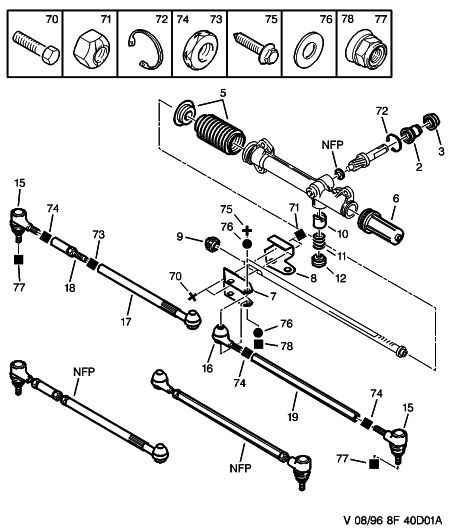 CITROËN 6933.14 - Steering rack components: 01 pcs. www.avaruosad.ee