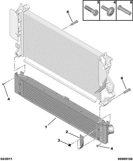 CITROËN 0384.K1 - Kompressoriõhu radiaator www.avaruosad.ee