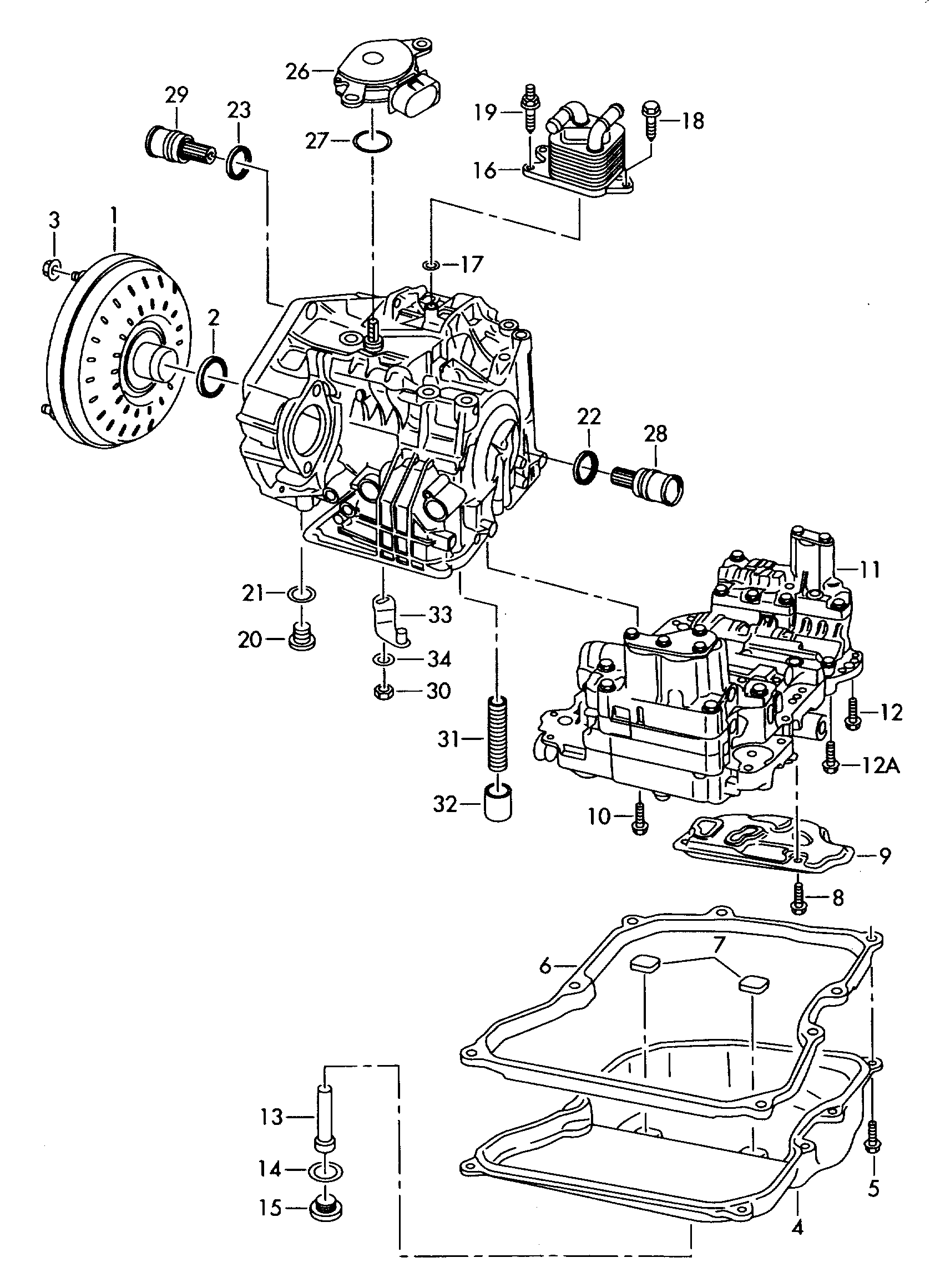 Skoda 09G 409 061 B - Converter oil sump valve body for 6-speed automatic gearbox: 1 pcs. www.avaruosad.ee