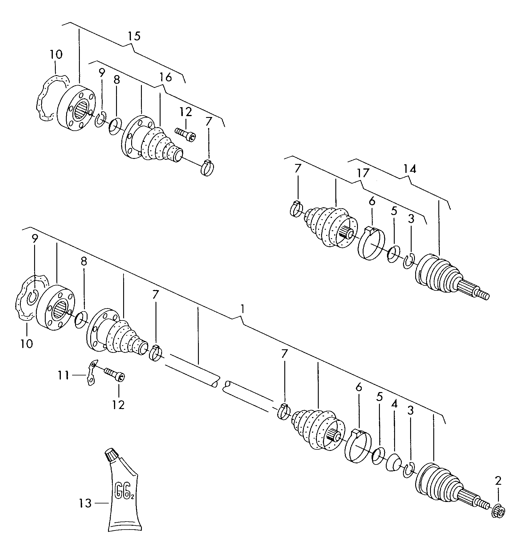 VAG 357 498 201 A - joint protective boot with assembly items and grease www.avaruosad.ee