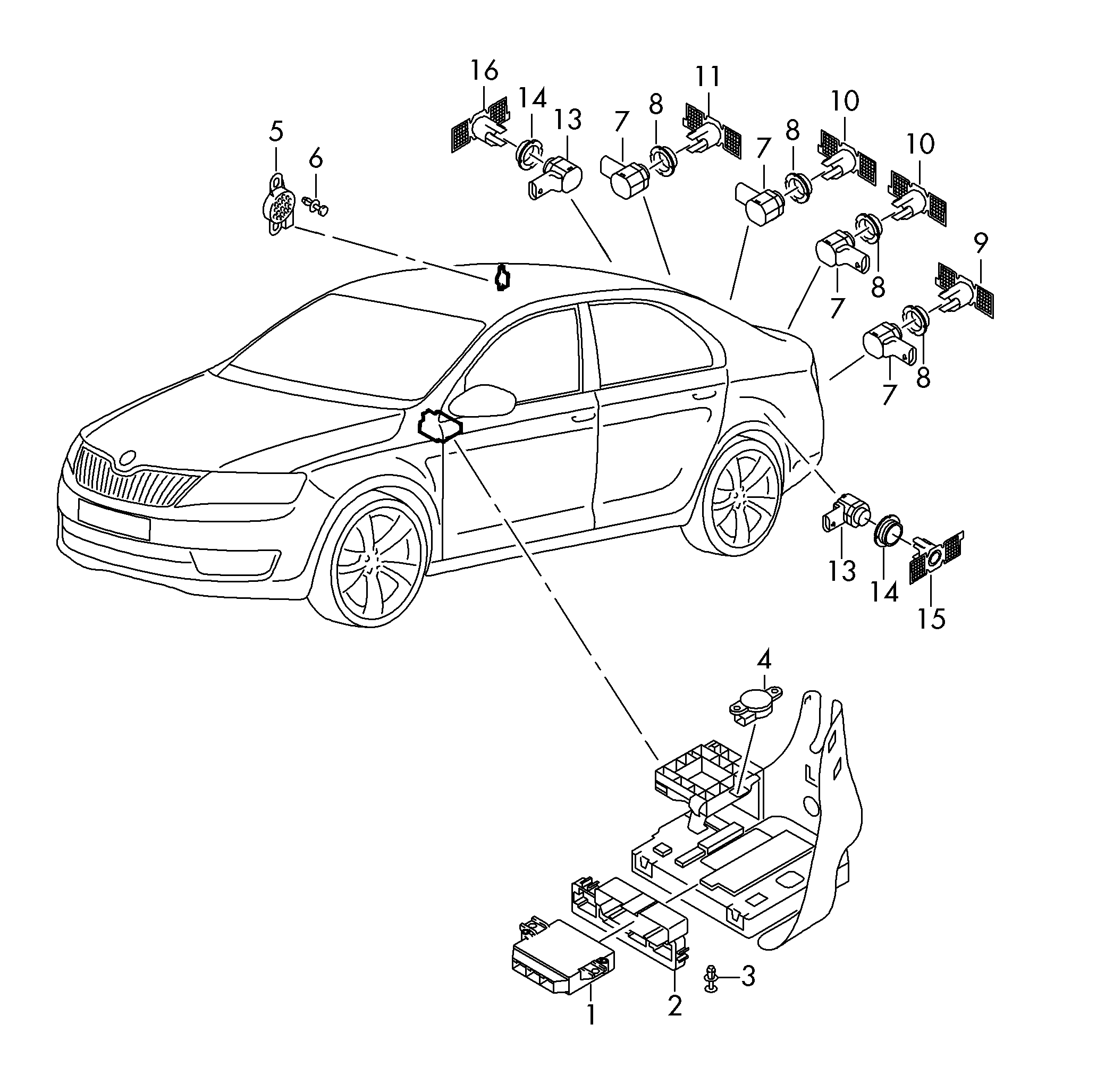 VAG 5Q0 919 279 - Сигнализатор www.avaruosad.ee