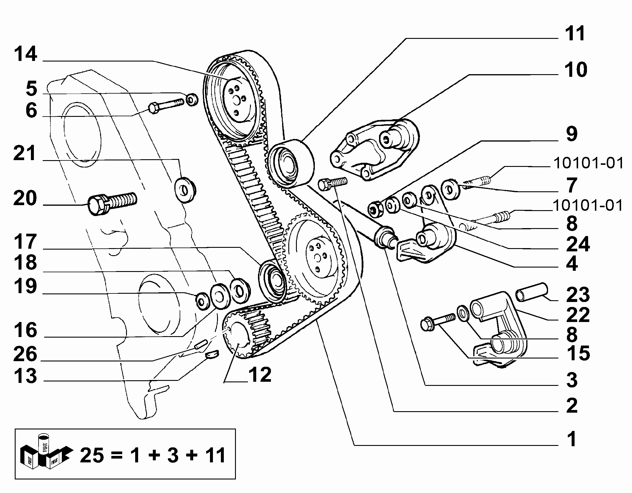 IVECO 17090574 - Camshaft drive (var.: 2/rev.: 0): 02 pcs. www.avaruosad.ee