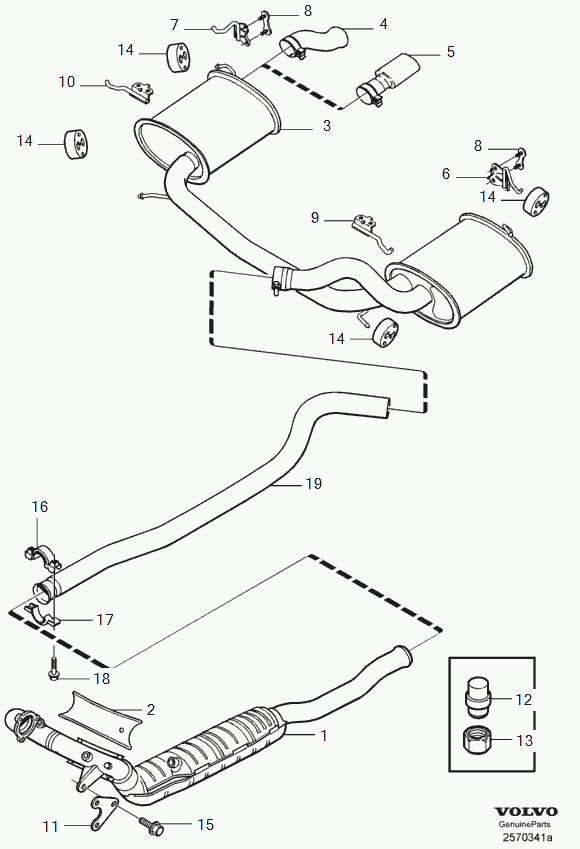 Volvo 9179190 - Exhaust system exc (jp): 1.00 pcs. www.avaruosad.ee