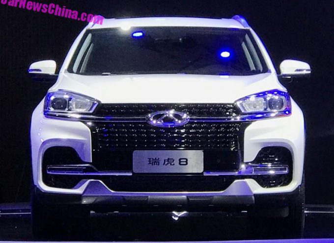 Chery Tiggo 8 2018 on sarja lipulaev: stiilne, seitsmekohaline