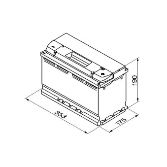 Bosch S5 013 100Ач 830А 353x175x190 --+, 0092S50130
