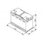 Bosch AGM S5 A08 70Ah 760A 278x175x190 -