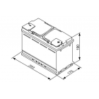 Bosch AGM S5 A13 95Ah 850A 353x175x190 -