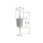 Kütusefilter F4058 plastik väike