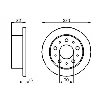 BD1003 piduriketas Bosch taga, 0986479066