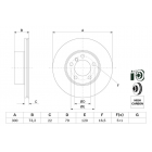 brake disc front BMW 11-