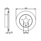 BD2112 brake disc rear coated