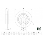 BD2828brake disc rear