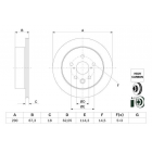 BD2908 brake disc Lexus IS rear -20