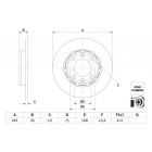 BD2959 rear brake disc PSA/Opel 19-