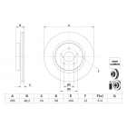 front brake disc SubaruXV 17-