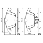 Piduriklotsid esi BOSCH BP1145