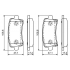 BP1233 piduriklotsid BOSCH