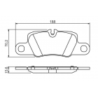 BP1353 piduriklotsid Porsche