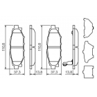 BP1366 piduriklotsid Bosch