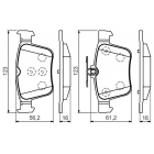 Piduriklotsid Bosch BP1503 taga