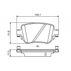 piduriklotsid Bosch Audi