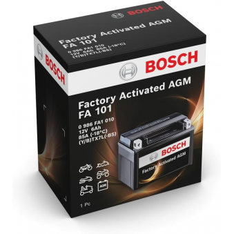 Bosch 6Ah 85A YTX7L-BS 114x71x131mm-+, 0986FA1010