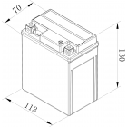 Bosch 6Ah 85A YTX7L-BS 114x71x131мм-+