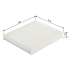 Cabin filter M2057