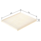 Cabin filter M2106