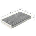 Cabin carbon filter R2327
