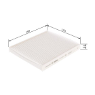 Cabin filter M 5065