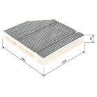 Cabin filter R5601 in the dashboard