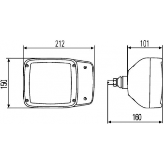 Headlight with turn signal H3 H7 T4W, 1EA996081-141