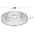 Brake disc ZIMMERMANN 332mm