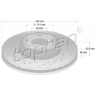 Brake disc ZIMMERMANN 318mm