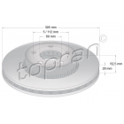 Brake disc ZIMMERMANN 305mm